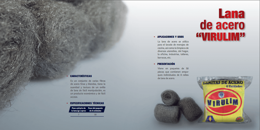 Lana de acero "VIRULIM"