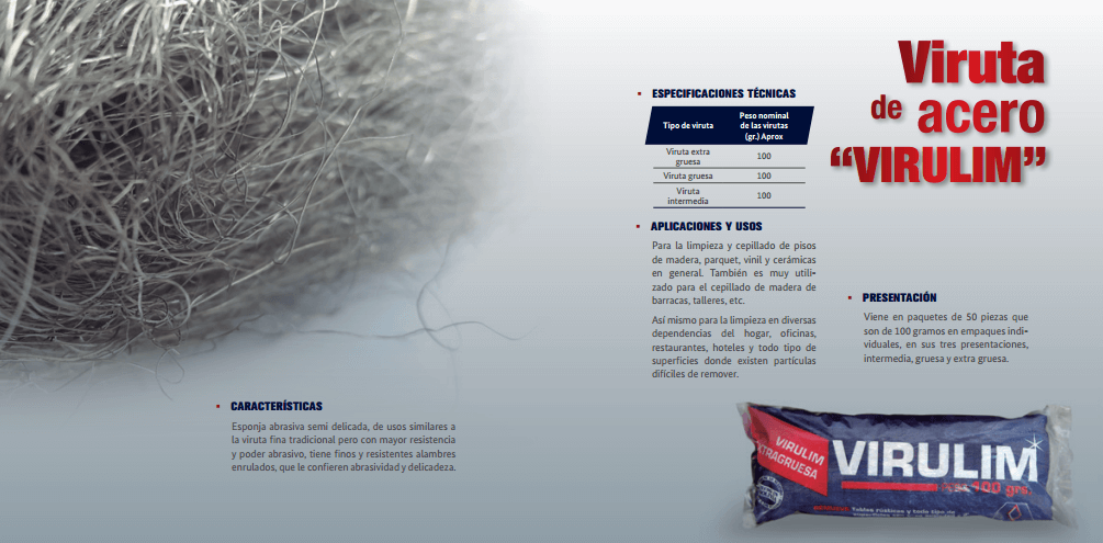 Viruta de acero "VIRULIM"